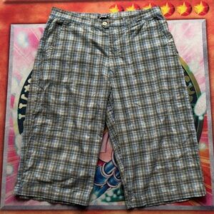 Jacko Plaid Baggy Shorts